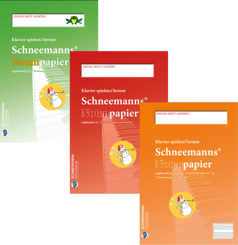 Schneemann Notenpapier