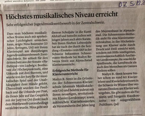 Zeitungsauschnitt